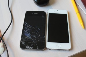 kaputtes Iphone und ganzes Iphone am Muttertagswochenende