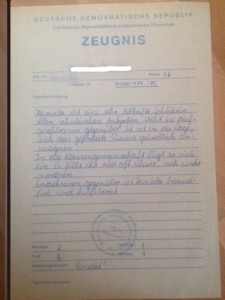 DDR Zeugnis