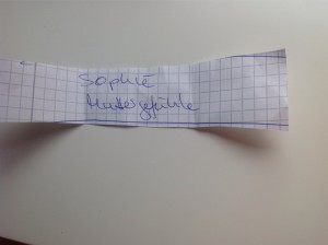Liebe Sophie, herzlichen Glückwunsch, auch von Dir benötige ich noch deine Adresse.