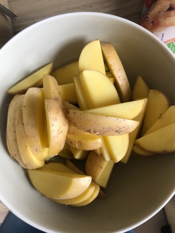 Butternut Beilage Kartoffelspalten