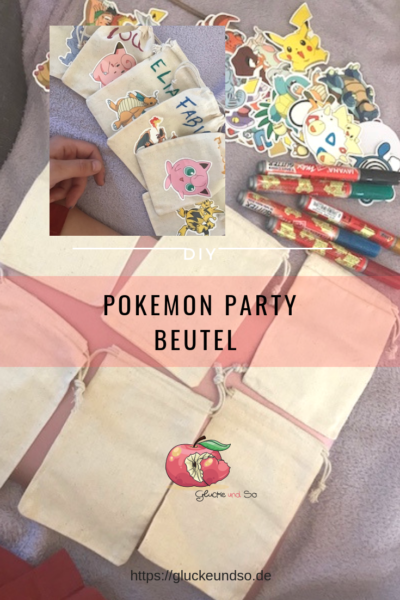 Pokemon Party Tipps Beutel personalisiert