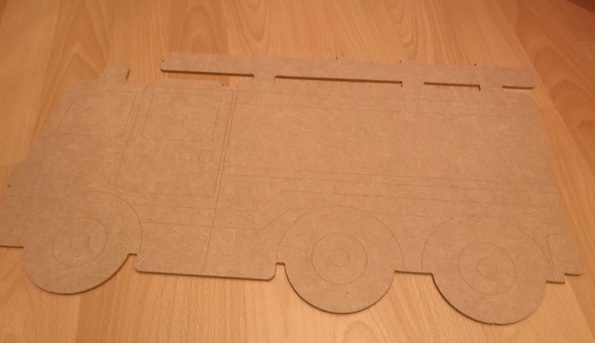 feuerwehr faedelbrett DIY Rohling