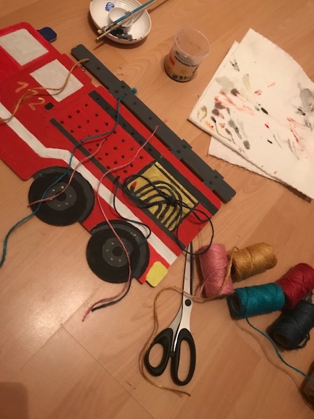 feuerwehr faedelbrett DIY faedeln