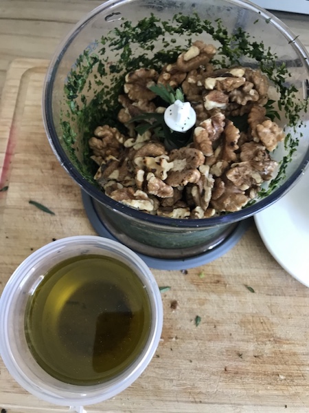 wildkraeuter Pesto Öl nicht mit mixen