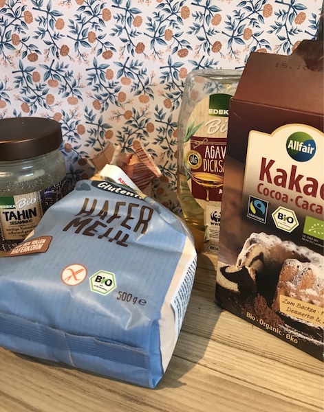 Hafermehl kakao tahini agavendicksaft